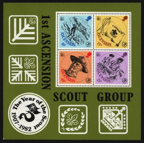 Ascension 1982 - Mi-Nr. Block 13 ** - MNH - Pfadfinder / Scouts