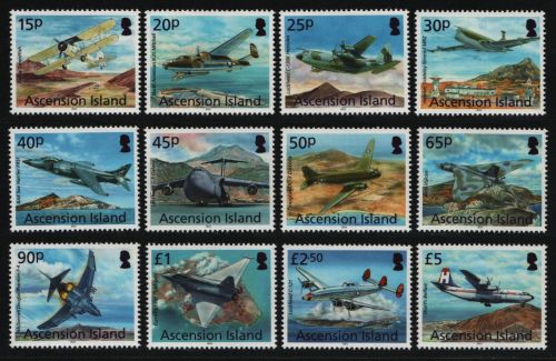 Ascension 2013 - Mi-Nr. 1194-1205 ** - MNH - Flugzeuge / Airplanes (II)
