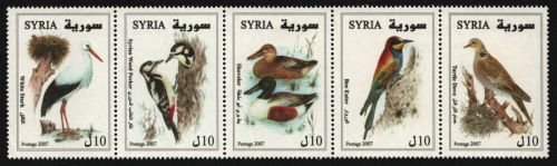 Syrien 2007 - Mi-Nr. 2268-2272 ** - MNH - Vögel / Birds