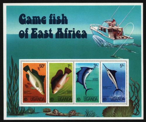 Uganda 1977 - Mi-Nr. Block 4 ** - MNH - Fische / Fish