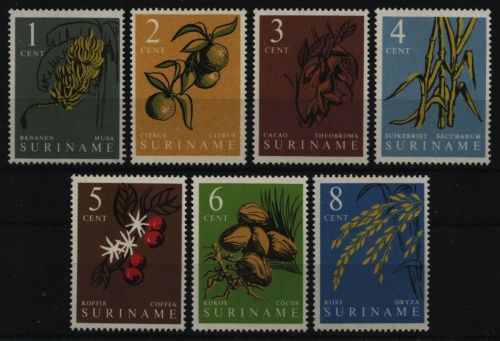 Surinam 1961 - Mi-Nr. 389-395 ** - MNH - Pflanzen / Plants