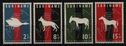 Surinam 1962 - Mi-Nr. 427-430 ** - MNH - Tierschutz