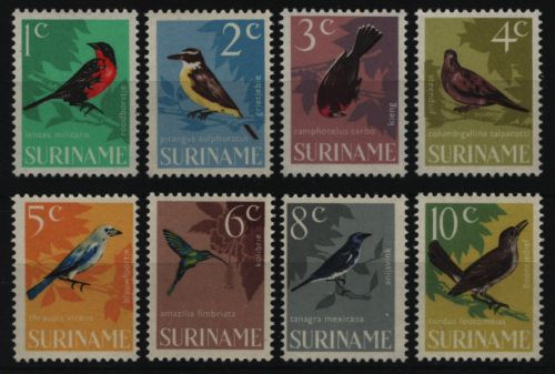 Surinam 1966 - Mi-Nr. 484-491 ** - MNH - Vögel / Birds