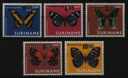 Surinam 1977 - Mi-Nr. 799-803 ** - MNH - Schmetterlinge / Butterflies