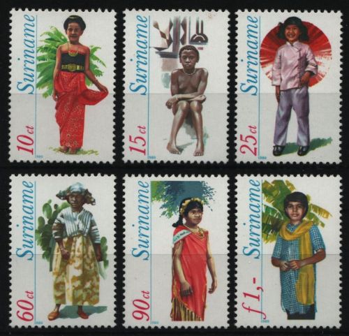 Surinam 1980 - Mi-Nr. 888-893 ** - MNH - Kindertrachten
