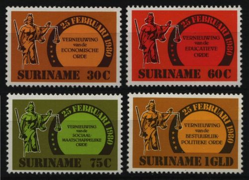Surinam 1981 - Mi-Nr. 934-937 ** - MNH - Reformen