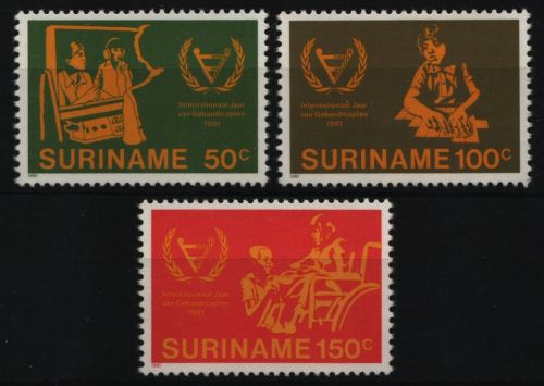 Surinam 1981 - Mi-Nr. 954-956 ** - MNH - Jahr der Behinderten