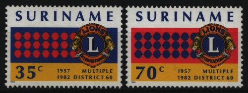 Surinam 1982 - Mi-Nr. 983-984 ** - MNH - Lions Club