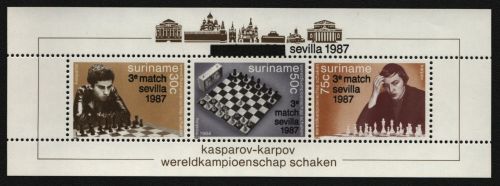 Surinam 1987 - Mi-Nr. Block 46 ** - MNH - Schach / Chess