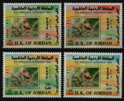 Jordanien 1997 - Mi-Nr. 1617-1620 ** - MNH - Vögel / Birds