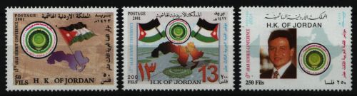 Jordanien 2001 - Mi-Nr. 1776-1778 ** - MNH - Gipfelkonferenz