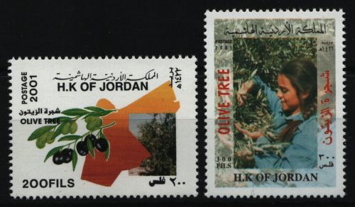 Jordanien 2001 - Mi-Nr. 1787-1788 ** - MNH - Olivenanbau