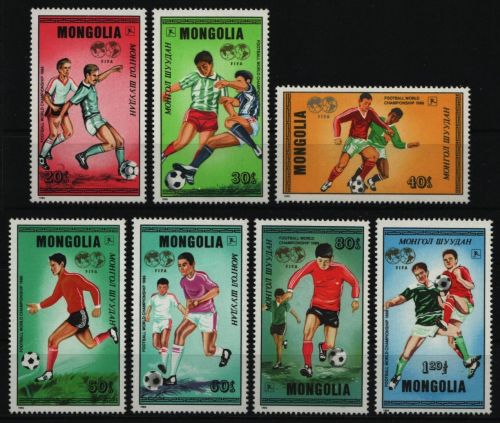 Mongolei 1986 - Mi-Nr. 1764-1770 ** - MNH - Fußball / Soccer