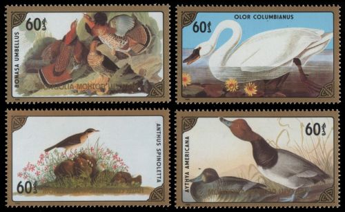 Mongolei 1986 - Mi-Nr. 1807-1810 ** - MNH - Vögel / Birds