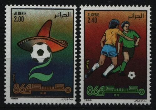 Algerien 1986 - Mi-Nr. 911-912 ** - MNH - Fußball / Soccer