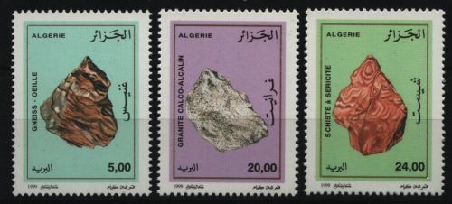 Algerien 1999 - Mi-Nr. 1249-1251 ** - MNH - Mineralien / Minerals