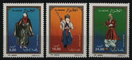 Algerien 1999 - Mi-Nr. 1266-1268 ** - MNH - Volkstänze