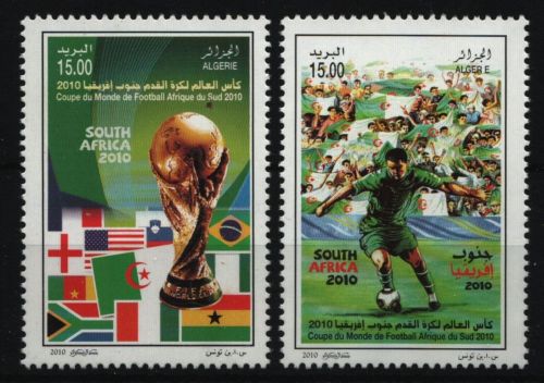Algerien 2010 - Mi-Nr. 1629-1630 ** - MNH - Fußball / Soccer