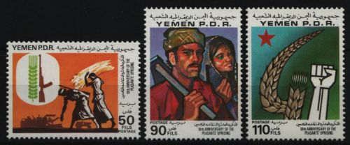 Südjemen 1980 - Mi-Nr. 264-266 ** - MNH - Bauernaufstand