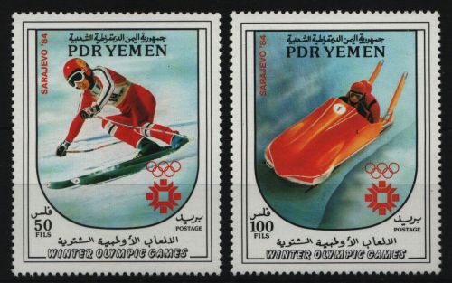 Südjemen 1983 - Mi-Nr. 343-344 ** - MNH - Olympia Sarajevo