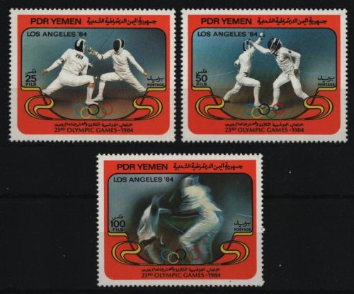 Südjemen 1984 - Mi-Nr. 348-350 ** - MNH - Olympia Los Angeles