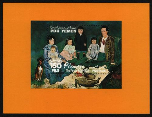 Südjemen 1983 - Mi-Nr. Block 8 var ** - MNH - gelb - Pablo Picasso