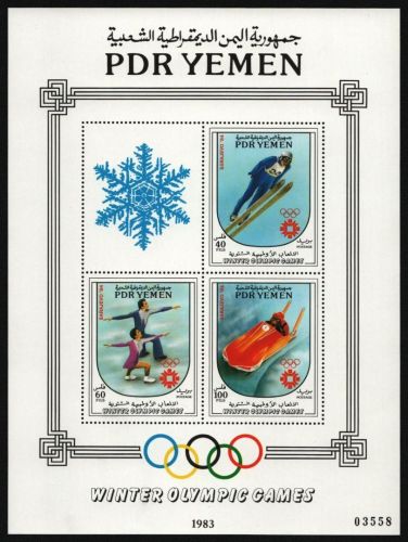 Südjemen 1983 - Mi-Nr. Block 19 ** - MNH - Olympia Sarajevo