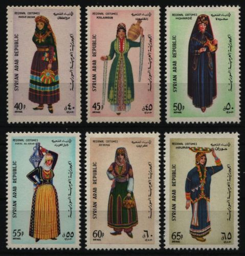 Syrien 1963 - Mi-Nr. 819-824 ** - MNH - Trachten / Costumes