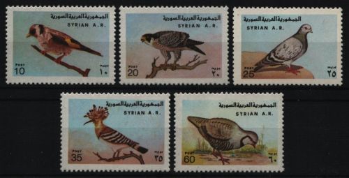 Syrien 1978 - Mi-Nr. 1394-1398 ** - MNH - einzeln - Vögel / Birds