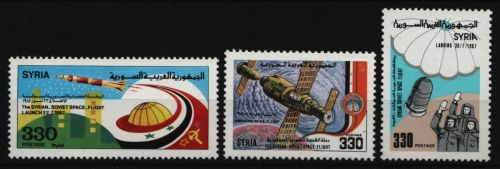 Syrien 1987 - Mi-Nr. 1679-1681 ** - MNH - Raumfahrt / Space