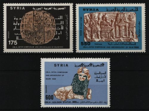 Syrien 1988 - Mi-Nr. 1720-1722 ** - MNH - Archäologiesymposium