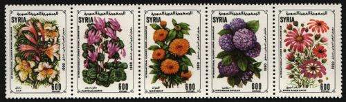 Syrien 1990 - Mi-Nr. 1780-1784 ** - MNH - Blumen / Flowers
