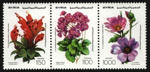 Syrien 1993 - Mi-Nr. 1889-1891 ** - MNH - Blumen / Flowers