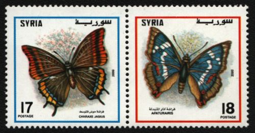 Syrien 2000 - Mi-Nr. 2050-2051 ** - MNH - Schmetterlinge / Butterflies