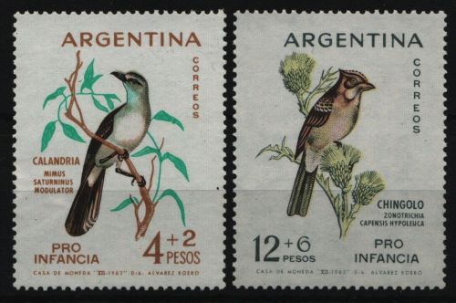 Argentinien 1962 - Mi-Nr. 806-807 ** - MNH - Vögel / Birds