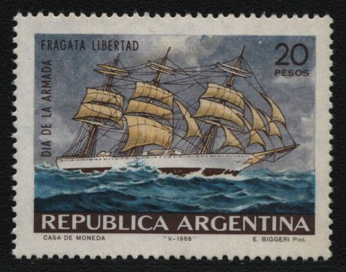 Argentinien 1968 - Mi-Nr. 995 ** - MNH - Schiffe / Ships