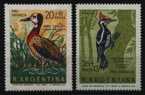 Argentinien 1969 - Mi-Nr. 1034-1035 ** - MNH - Vögel / Birds