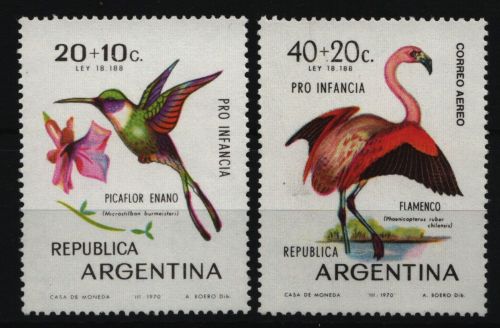 Argentinien 1970 - Mi-Nr. 1055-1056 ** - MNH - Vögel / Birds