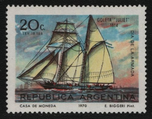 Argentinien 1970 - Mi-Nr. 1062 ** - MNH - Schiffe / Ships
