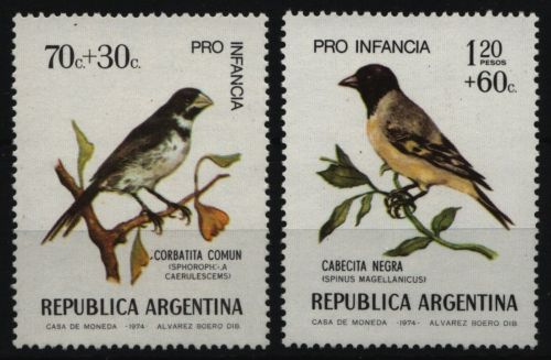 Argentinien 1974 - Mi-Nr. 1171-1172 ** - MNH - Vögel / Birds
