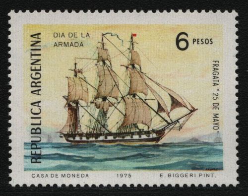 Argentinien 1975 - Mi-Nr. 1239 ** - MNH - Schiffe / Ships