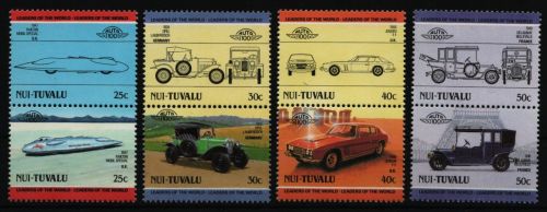 Tuvalu - Nui 1985 - Mi-Nr. 29-36 ** - MNH - Autos / Cars