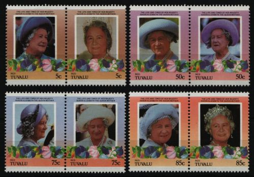 Tuvalu - Nui 1985 - Mi-Nr. 45-52 ** - MNH - Queen Mum