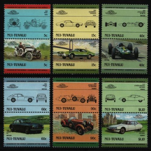 Tuvalu - Nui 1985 - Mi-Nr. 59-70 ** - MNH - Autos / Cars