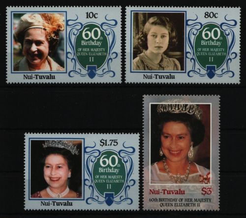 Tuvalu - Nui 1986 - Mi-Nr. 71-74 ** - MNH - Queen Elizabeth II