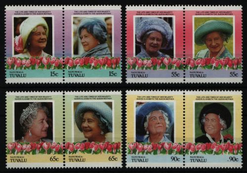 Tuvalu - Nanumaga 1985 - Mi-Nr. 57-64 ** - MNH - Queen Mum