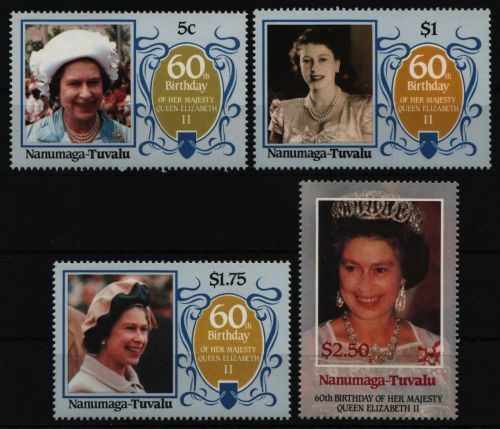 Tuvalu - Nanumaga 1986 - Mi-Nr. 71-74 ** - MNH - Queen Elizabeth II