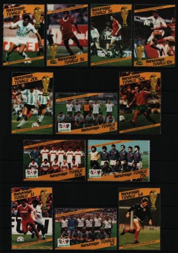 Tuvalu - Nanumaga 1986 - Mi-Nr. 76-87 A ** - MNH - Fußball / Soccer