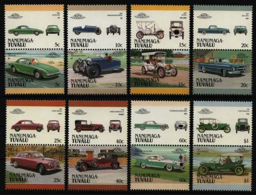 Tuvalu - Nanumaga 1987 - Mi-Nr. 97-112 ** - MNH - Autos / Cars