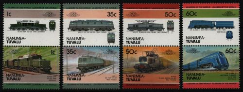 Tuvalu - Nanumea 1985 - Mi-Nr. 29-36 ** - MNH - Lokomotiven / Locomotives